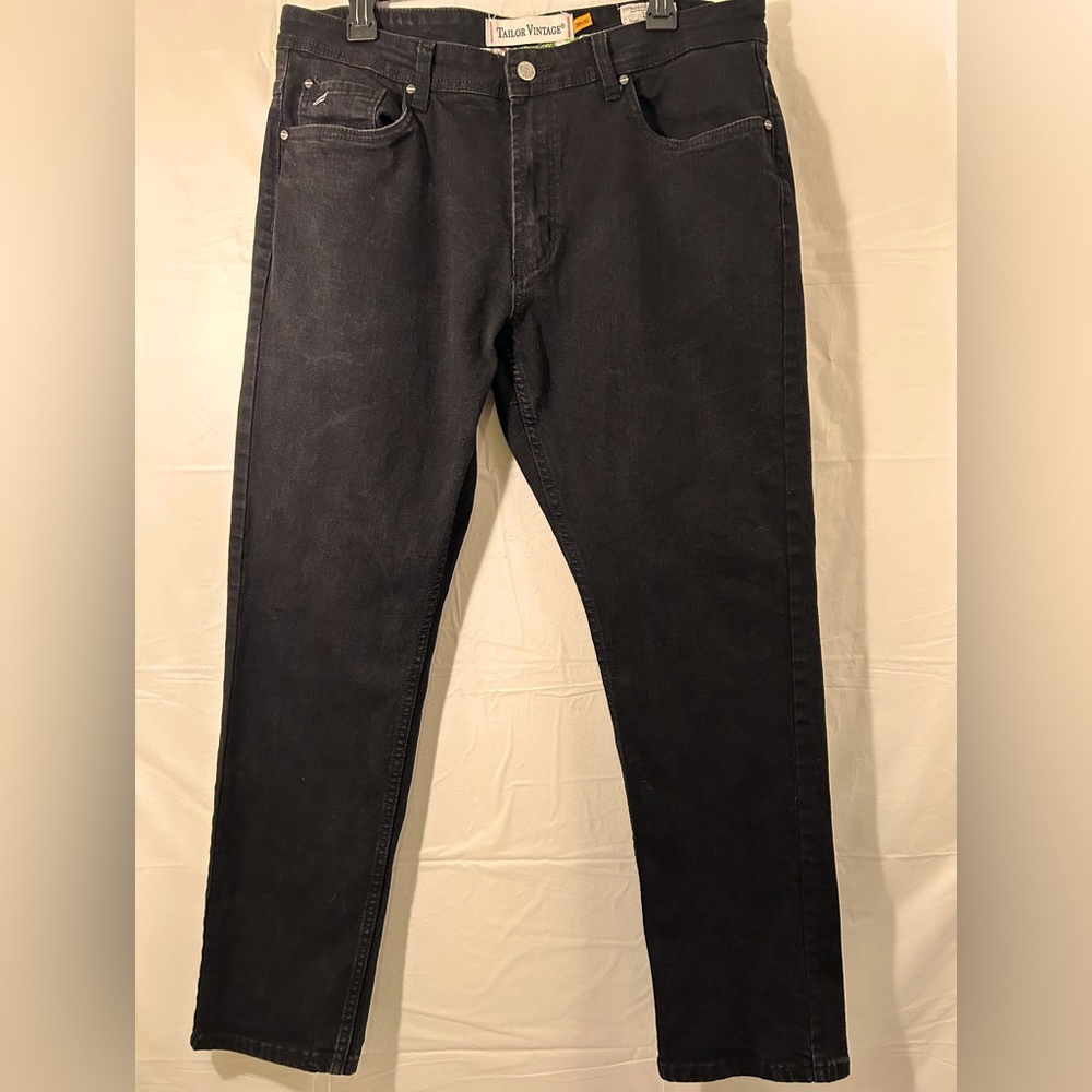 Tailor Vintage “Canaan” Slim-Fit Comfort Stretch Jeans Tagged 38x30 Inseam 29”